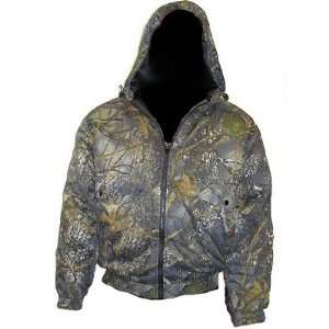 Burly Camouflage Hooded Insulated Jacket  Sports 