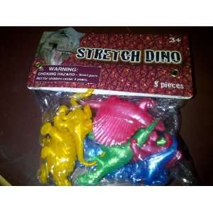  Stretch Dinosaur Pack of 8 Toys & Games