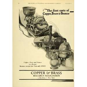  1922 Ad Copper Brass Bronze Research Precious Materials 