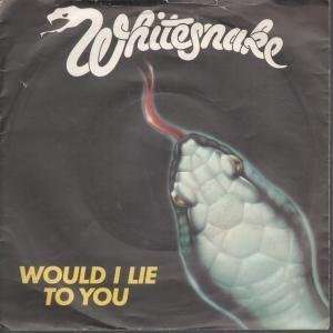  WOULD I LIE TO YOU 7 INCH (7 VINYL 45) UK LIBERTY 1981 