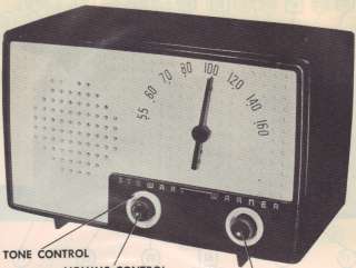 1953 STEWART WARNER 9165 A RADIO SERVICE MANUAL REPAIR  