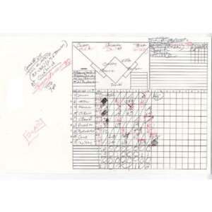  Suzyn Waldman Handwritten/Signed ScoreCard Yankees at 
