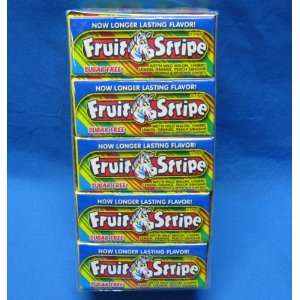 Fruit Stripe Gum Sugar Free 10 Pack 150 pcs  Grocery 