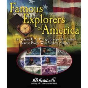   USA Stamp Collecting Pack   Famous Explorers of America Toys & Games