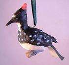 red woodpecker bird christmas tree ornament expedited shipping 