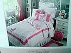 Bittersweet Inn Poodle Dog Twin Quilt Set Girls 3pc Pink White 