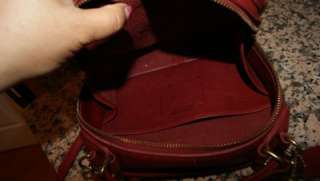 vintage COACH RED LUNCH BOX CONVERTIBLE SHOULDER BAG PURSE  