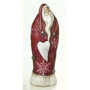   Santa Terracotta Figurine carrying a Heart by Midwest