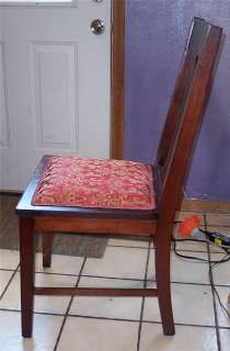 Mahogany Brick Print Desk Chair or Sidechair  