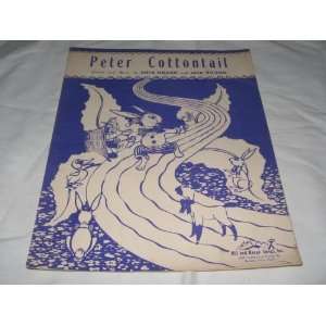  PETER COTTONTAIL STEVE NELSON 1950 SHEET MUSIC FOLDER 511 