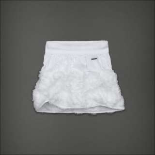  & Fitch ASHTON white feather FLAGSHIP mini skirt L Retail $98  