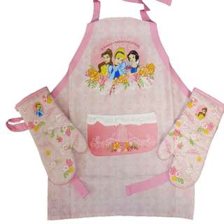 12201 Disney Princess Song 3pc Apron and Oven Mitts Set 028332491860 