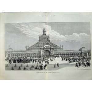  View Grand Entrance Vienna Exhibition Palace 1873 Print 