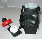 PORTABLE GOLFBALL WASHER W/2 POCKETS HOOKS ON GOLFBAG SAVE TIME 