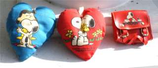 PEANUTS SNOOPY VINTAGE HEART PILLOW PACK CHARLIE BROWN  