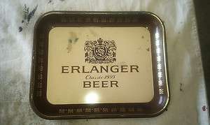 Erlanger Beer Tray Advertising Tin Collectible Sign  