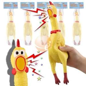   Screaming Shrilling Squawk Chicken Dog Toy 13, Yellow Video Games