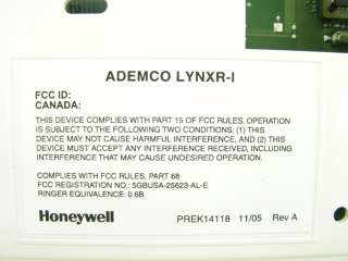 Honeywell Ademco LYNXR I SIA Wireless Security Panel  
