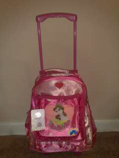 Your child will love this Cinderella Rolling backpack. Lavender or 