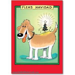  Funny New Years Card Fleas Navidad Humor Greeting Daniel 