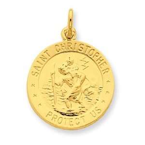   Gold plated Sterling Silver St. Christopher Air Force Medal Jewelry