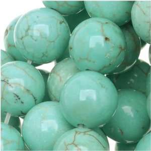  Stabilized Turquoise 8mm Round Gemstone Beads Strand Arts 