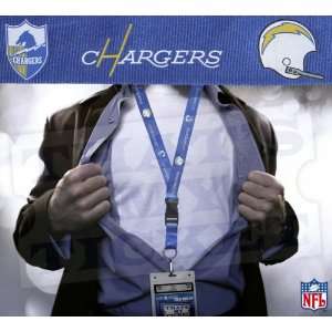  Chargers NFL Lanyard Key Chain & Ticket Holder   Blue 