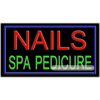  Nails Spa Pedicure Neon Sign (20H x 37L x 3D 