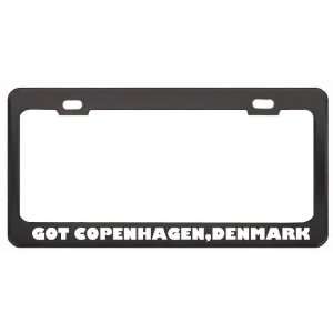 Got Copenhagen,Denmark ? Location Country Black Metal License Plate 