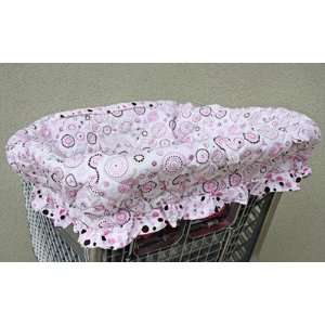    Classic Collection Pink Circle Dot Shopping Cart Cover Baby