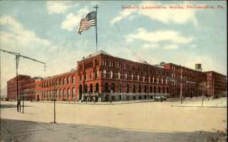 PHILADELPHIA PA Baldwin Locomotive Works c1910 Postcard  
