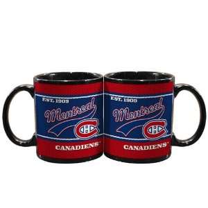  Montreal Canadiens Set of 2 Jersey 15 oz. Ceramic Mugs 
