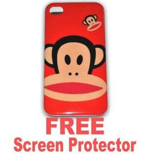  Paul Frank Case Hard Case Cover for Apple Iphone4 4g   B + Free 