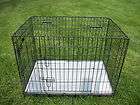   48 Dog Crate Cage Kennel 2 Door Metal Pan German Shepherd Greyhound
