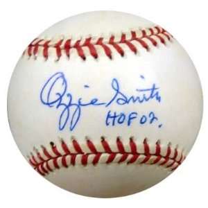  Ozzie Smith Autographed/Hand Signed NL Baseball PSA/DNA 