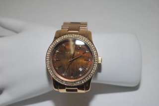 Michael Kors MK5494 Rose Goldtone Watch Crystal Bezel  