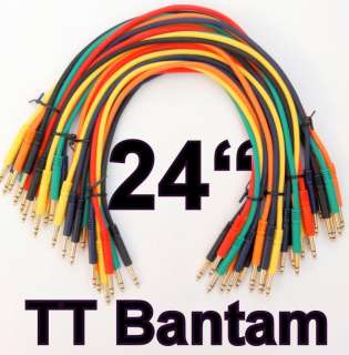   TT Bantam 24 Quad Core Patch Cables Cords 2 Foot Leads 4 Conductor