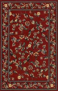 Halle Claret Red Floral Traditional 8x10 Area Rug  