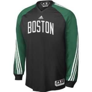 Boston Celtics adidas Black On Court Long Sleeve Shooting Shirt 