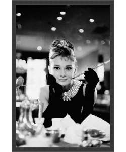 Audrey Hepburn   Breakfast at Tiffanys Framed Textured Art 
