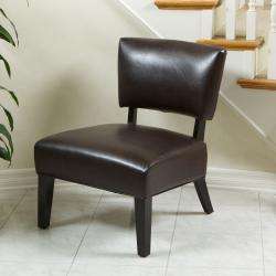 Milo Leather Accent Chair  