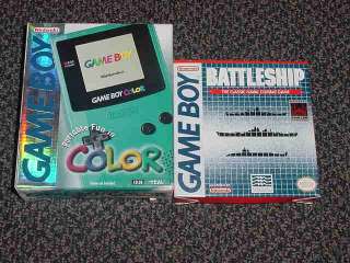 Nintendo Game Boy Color Teal Handheld In the box & game 0045496710804 