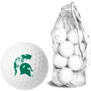  Michigan State Spartans Collegiate 15 Golf Ball Clear Pack 