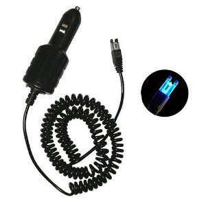  Firefly Blue Car Charger for Sony Ericsson T28, T60 Cell 