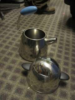 Michael Graves tea pot kettle chrome & fondue  