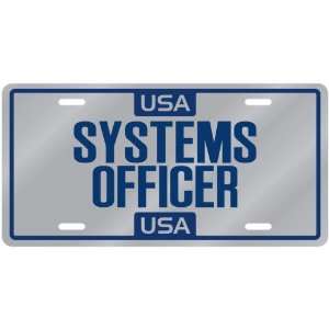 New  Usa Systems Officer  License Plate Occupations 
