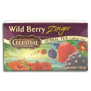 Celestial Wild Berry Zinger Tea  Grocery & Gourmet Food