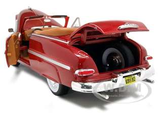 1949 MERCURY CONVERTIBLE RED 124 DIECAST MODEL CAR  