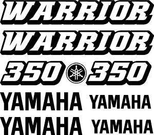 Yamaha 350 Warrior Decals ATV Stickers Graphics decal  