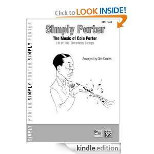 Simply Porter   The Music Of Cole Porter  Easy Piano Cole Porter, Dan 